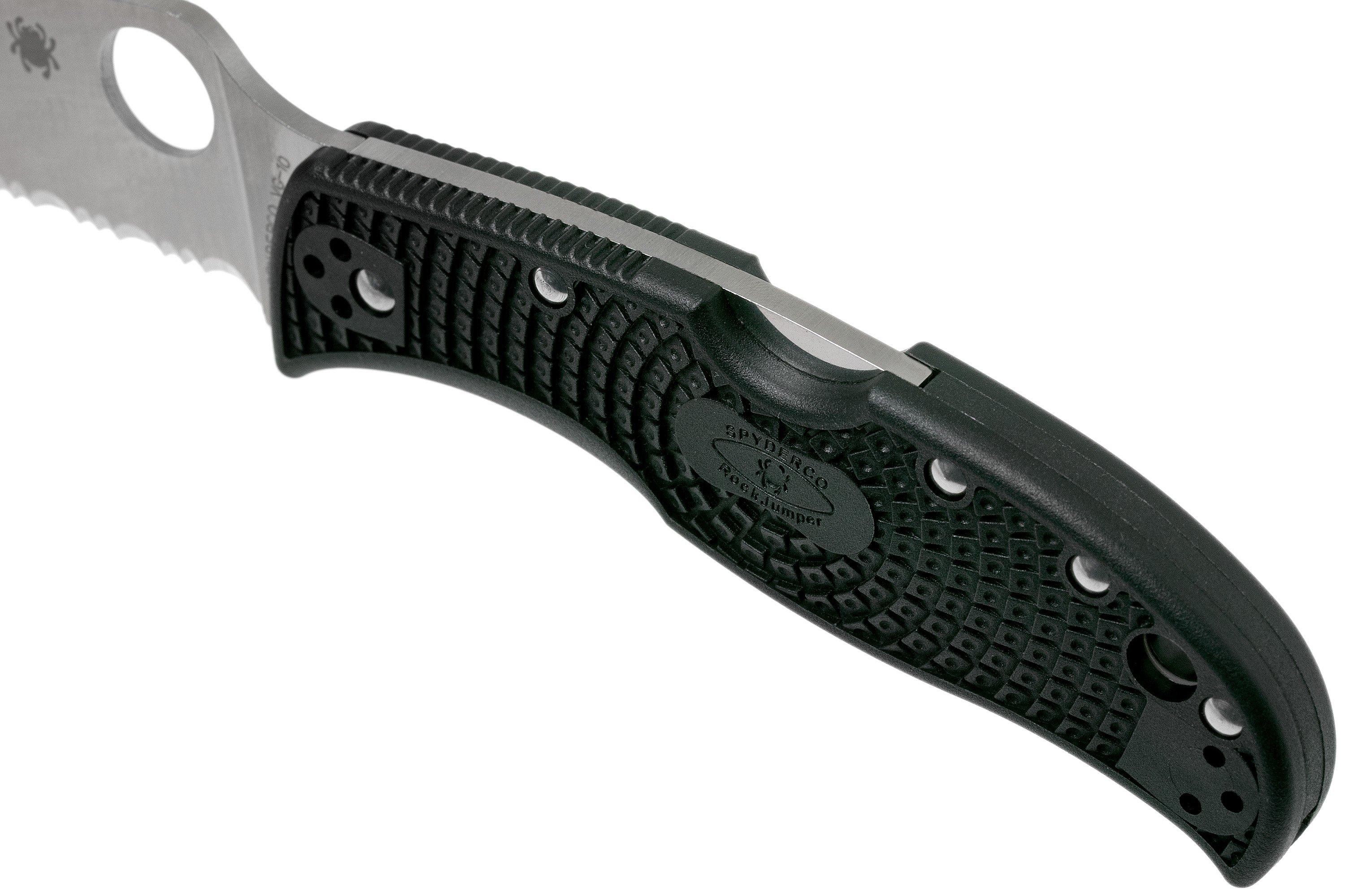 Spyderco Rockjumper C254SBK serrated pocket knife Advantageously