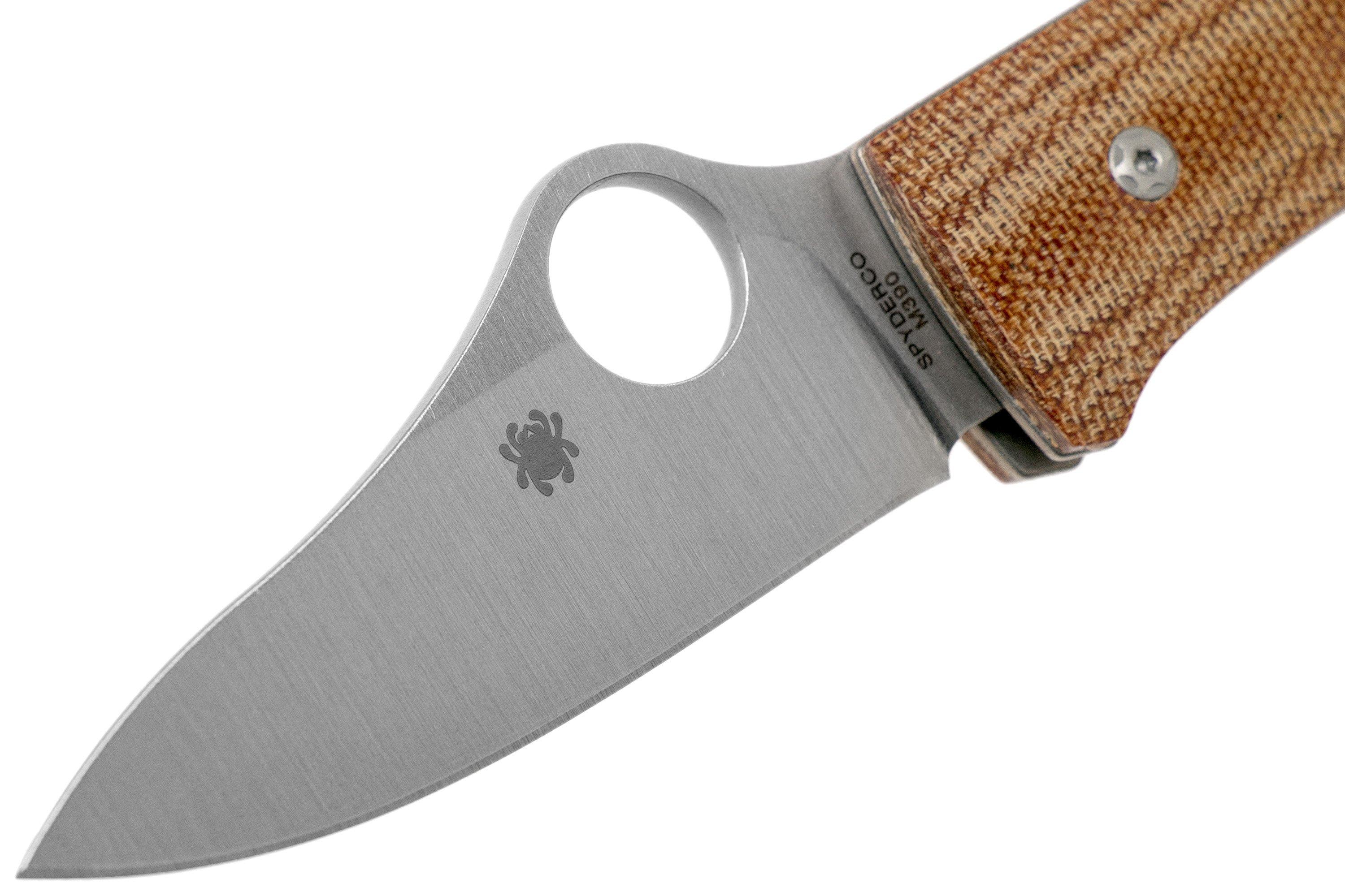 Spyderco SpyOpera C255CMP Brown Canvas Micarta pocket knife Spyderco SpyOpera C255CMP Brown Canvas Micarta pocket knife