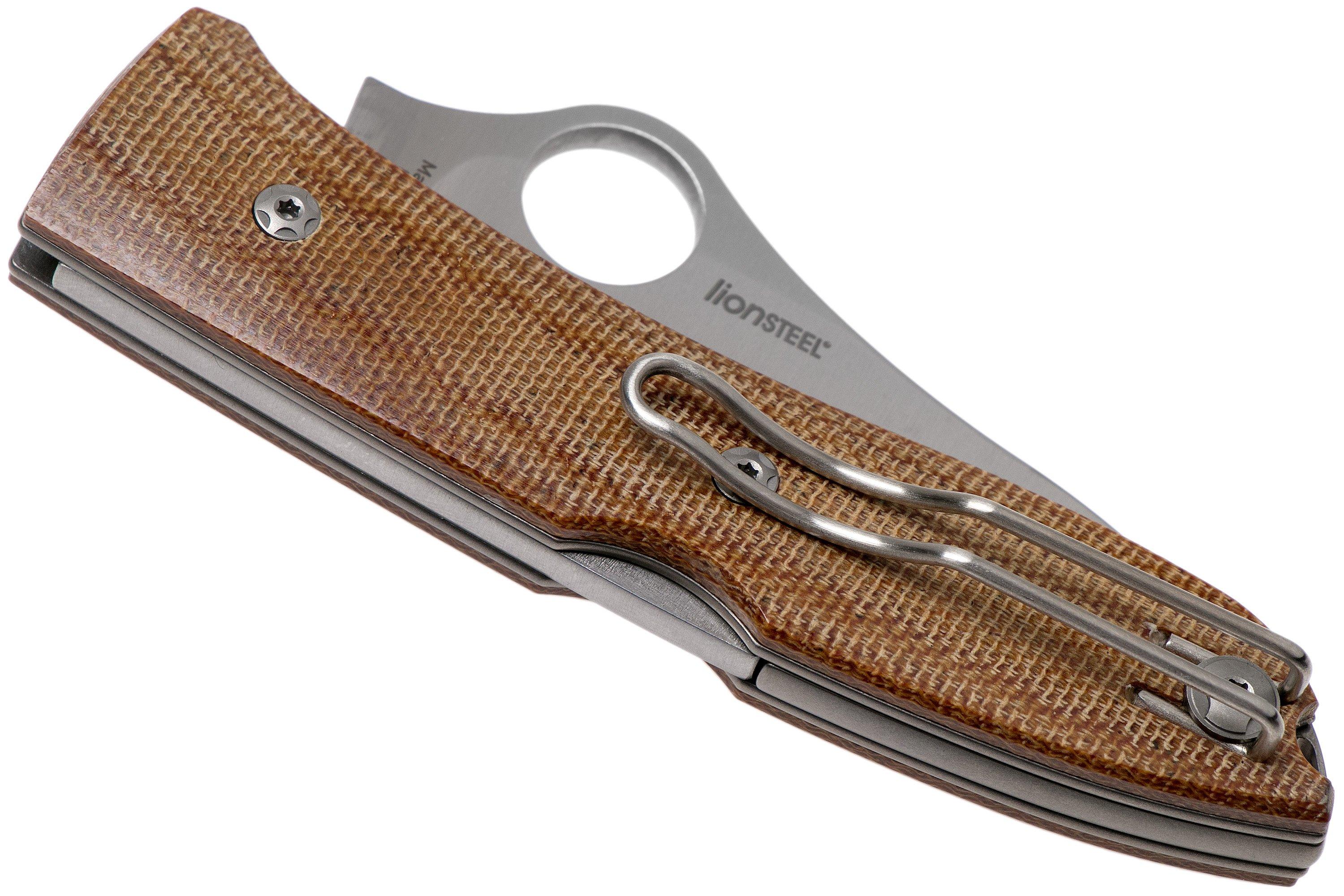 Spyderco SpyOpera C255CMP Brown Canvas Micarta pocket knife Spyderco SpyOpera C255CMP Brown Canvas Micarta pocket knife