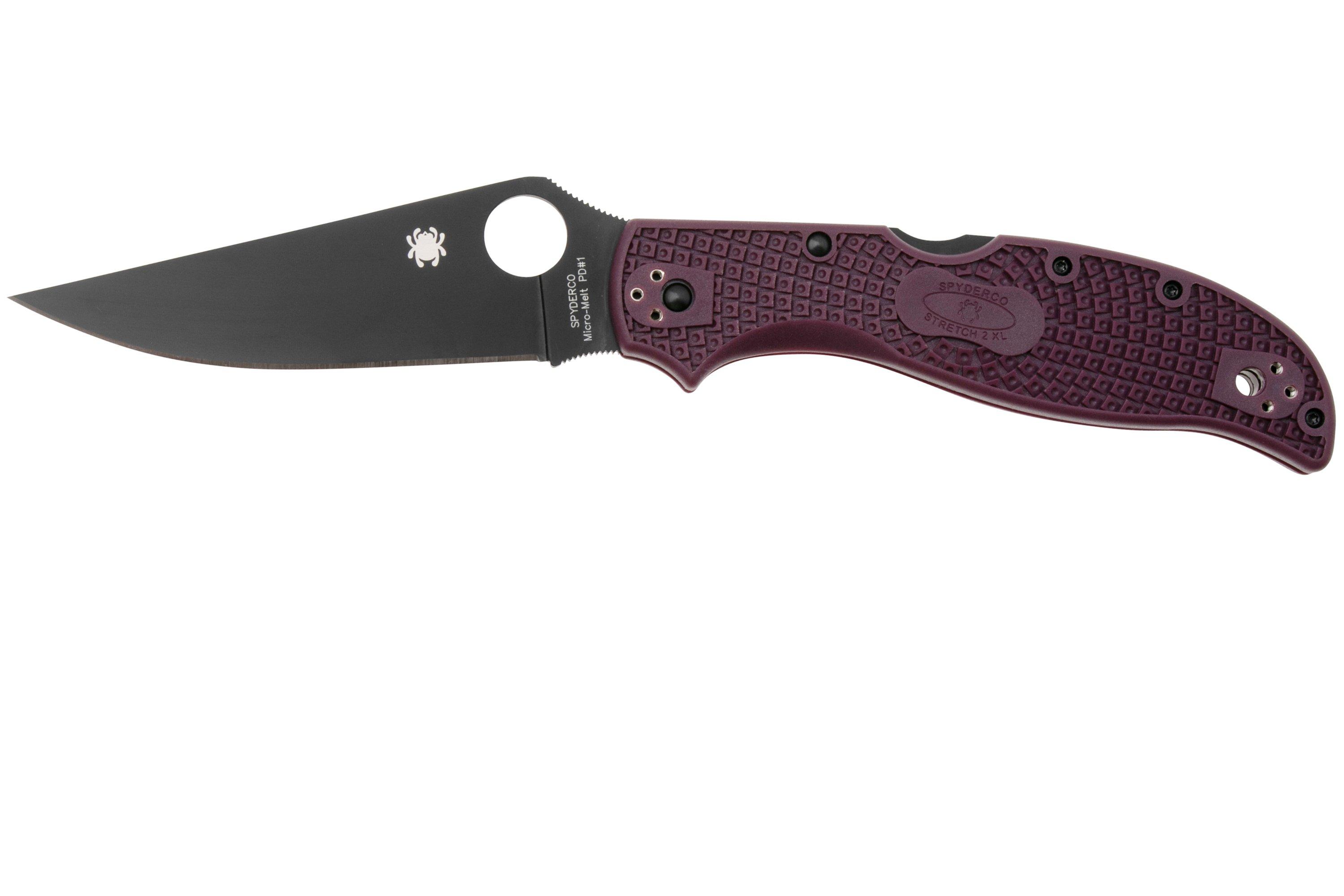 Spyderco Stretch 2 XL Lightweight Micro-Melt PD#1 C258BGBKP