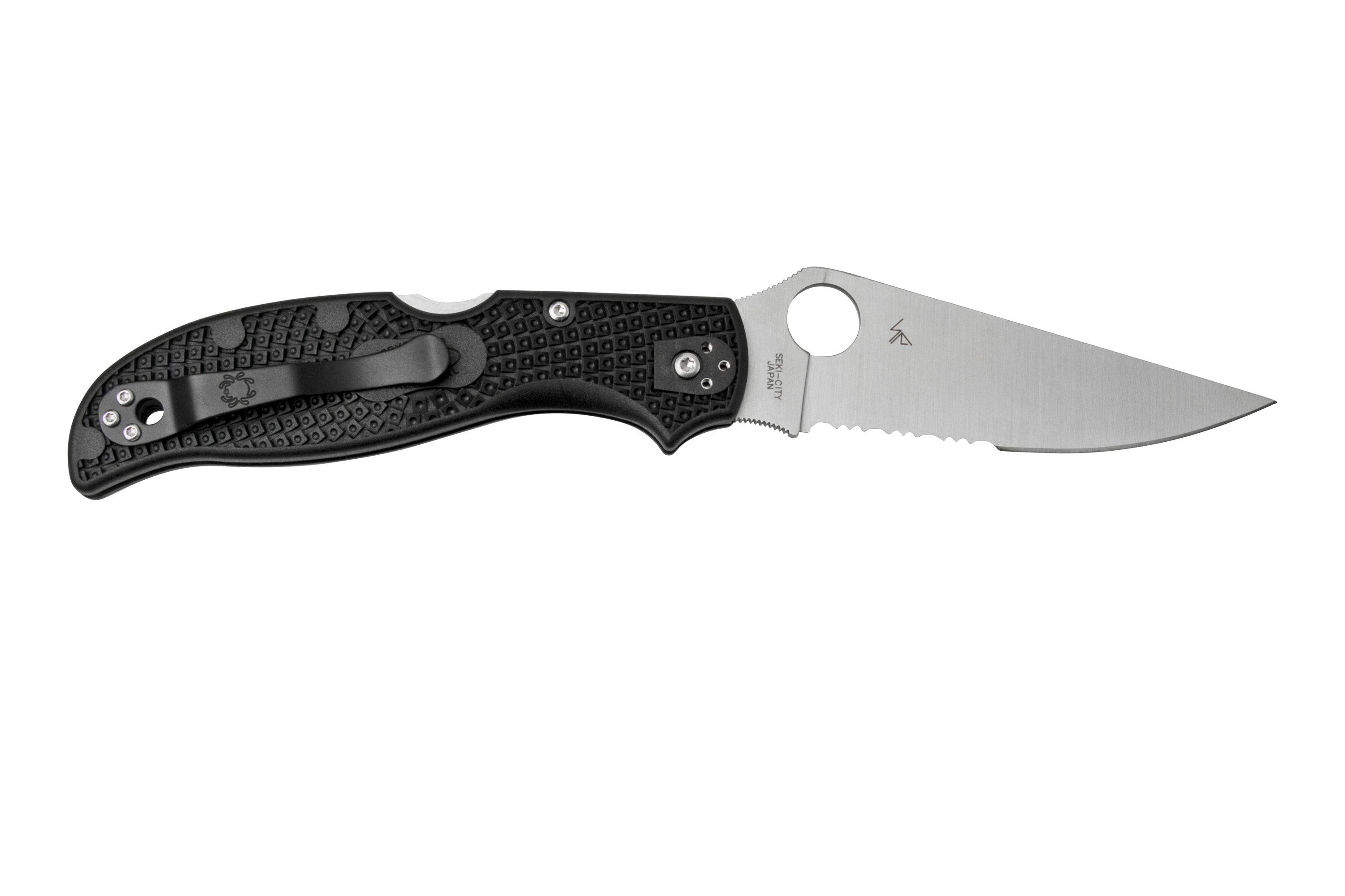 Spyderco Stretch 2 XL C258PSBK partially serrated pocket knife