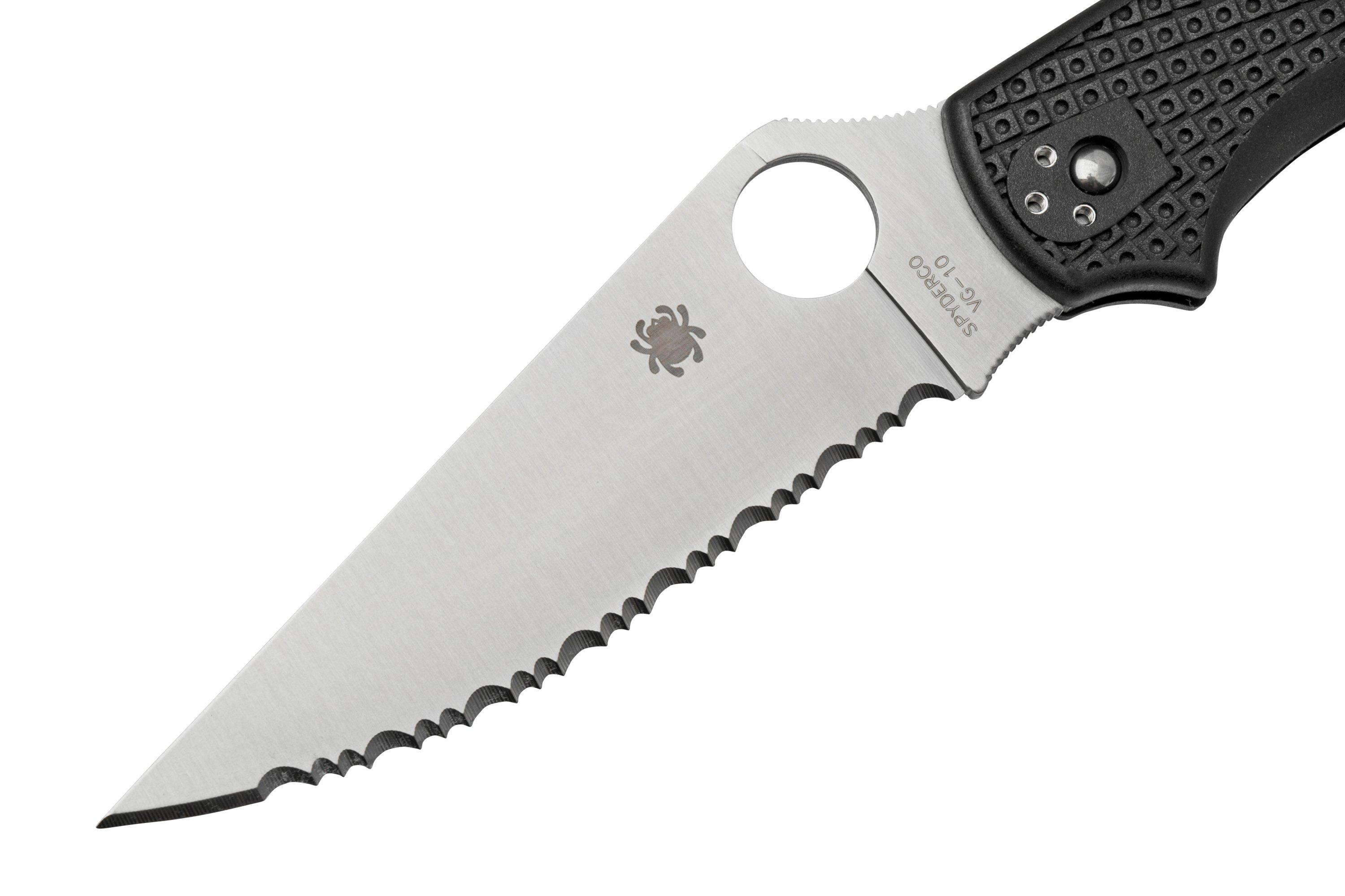 Spyderco Stretch 2 XL C258SBK serrated pocket knife Advantageously