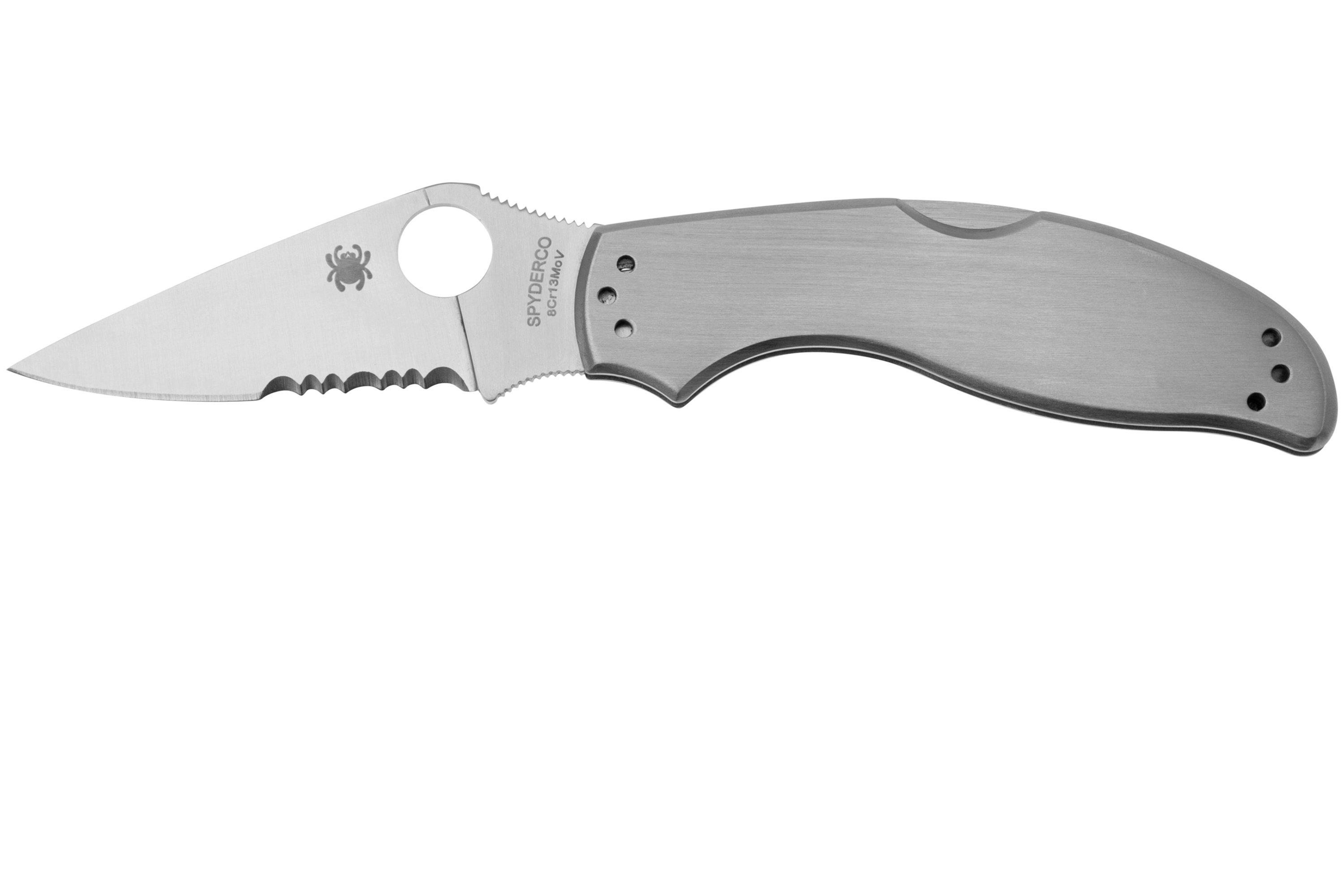 Spyderco UpTern C261PS partly serrated zakmes Voordelig kopen bij