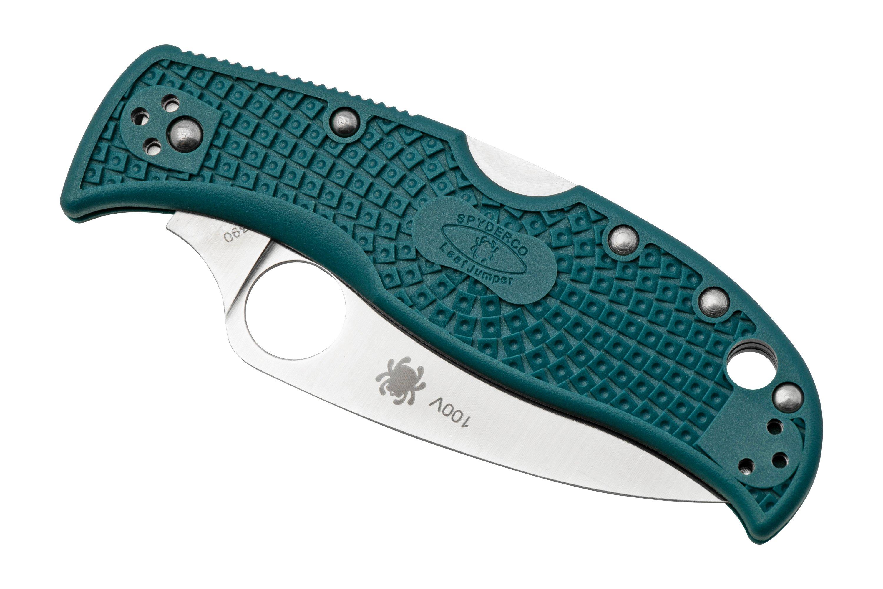 Spyderco LeafJumper K390 C262SBLK390 serrated pocket knife