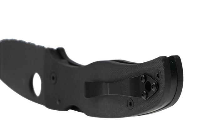 Afbeelding voor Spyderco Bodacious C263GSBK, DLC CPM S30V, Black G10 serrated zakmes, Sal Glesser design