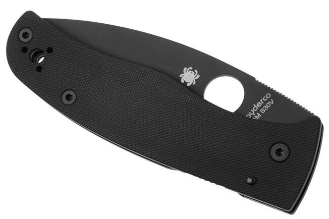 Afbeelding voor Spyderco Bodacious C263GSBK, DLC CPM S30V, Black G10 serrated zakmes, Sal Glesser design