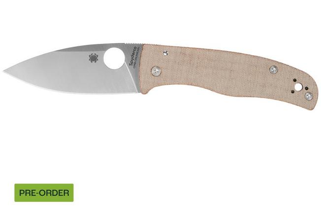 Obraz dla Nóż składany Spyderco Bodacious C263MPCW CPM Cru-Wear, Brown Canvas Micarta, projekt Sal Glesser