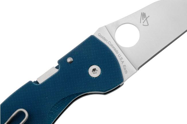 Imagen para Spyderco MicroJimbo CPM SPY27 C264GPCBL Cobalt Blue G10, navaja, diseño de Michael Janich