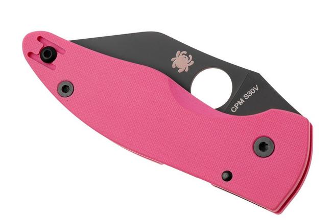 Imagen para pyderco MicroJimbo Black DLC CPM S30V C264GPNBKP Pink G10, Sprint Run navaja, diseño de Michael Janich
