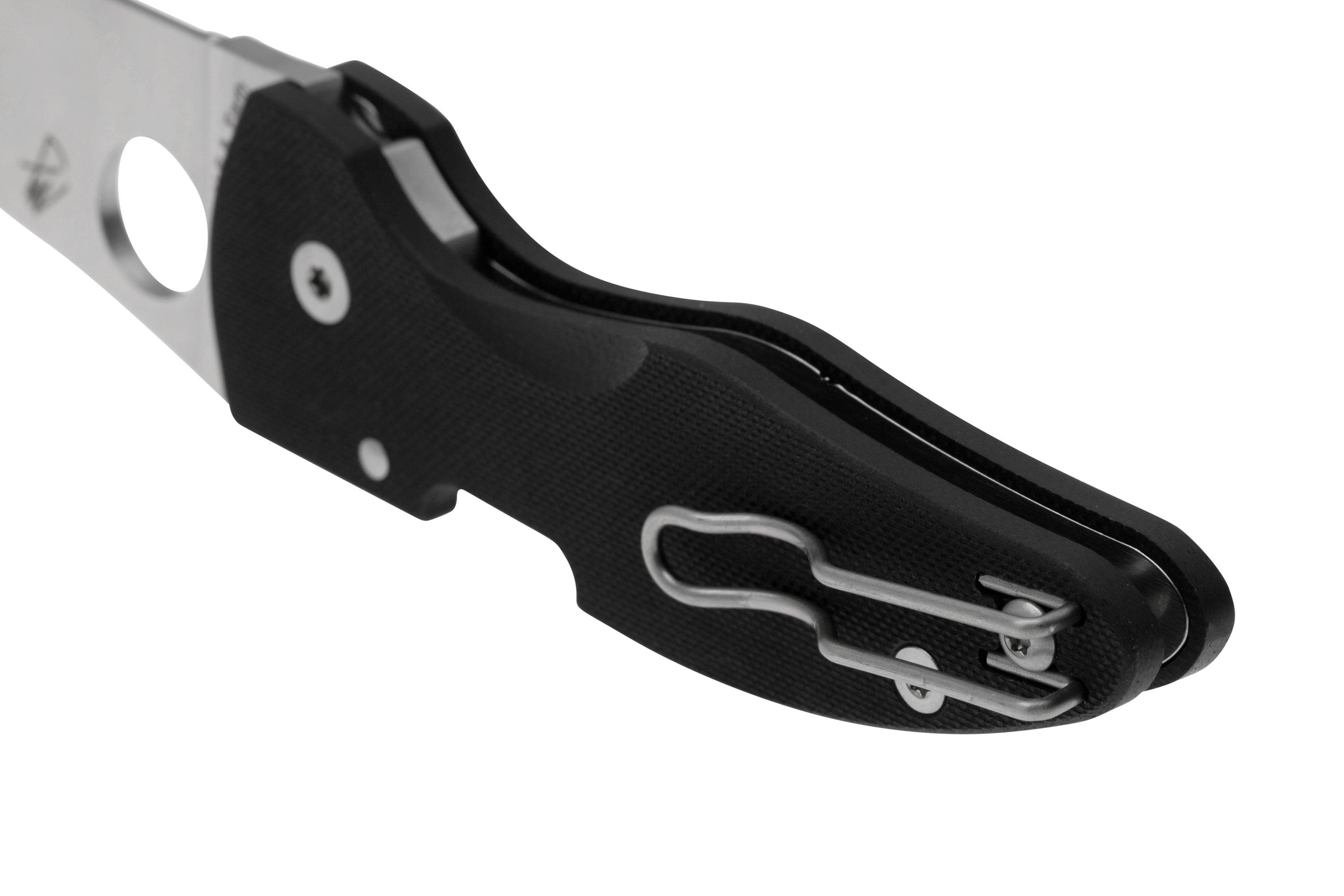 Spyderco MicroJimbo C264GP Black G10, pocket knife, Michael Janich