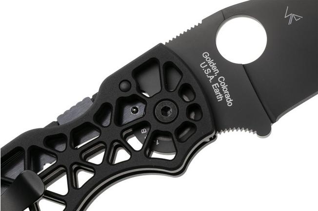 Immagine per Spyderco Edgerati Black DLC C266BKALBKP Aluminum, CPM S30V coltello da tasca, Sal Glesser design