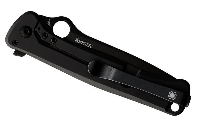 Image pour Spyderco Slym C271TIBKPBK Black PVD Böhler M390, Black Titanium, Carbon Fiber Inlay, couteau de poche, Michele Pensato design