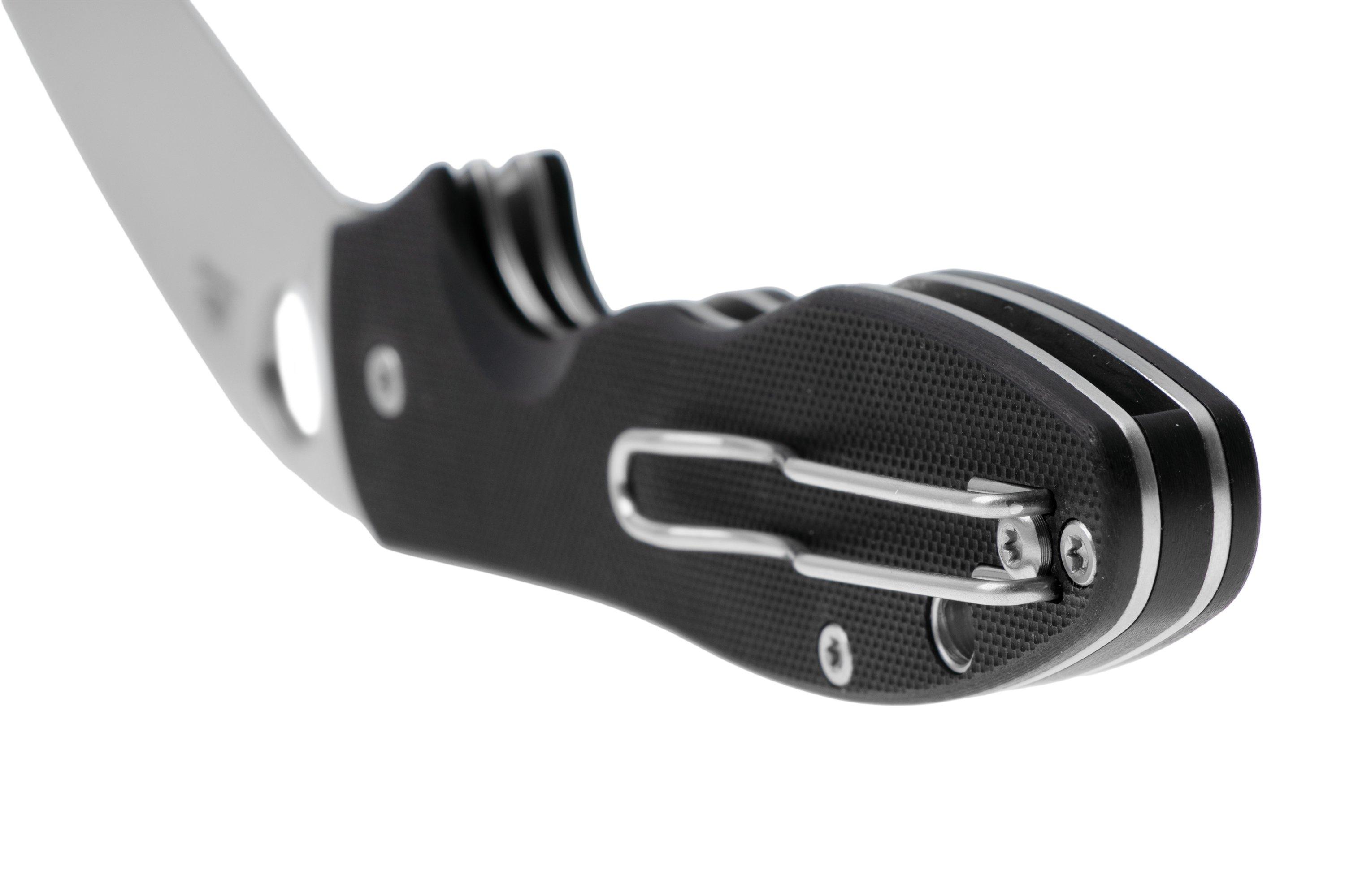 Spyderco Retract C276GP Satin 9Cr18MoV, Black G10, coltello da tasca ...
