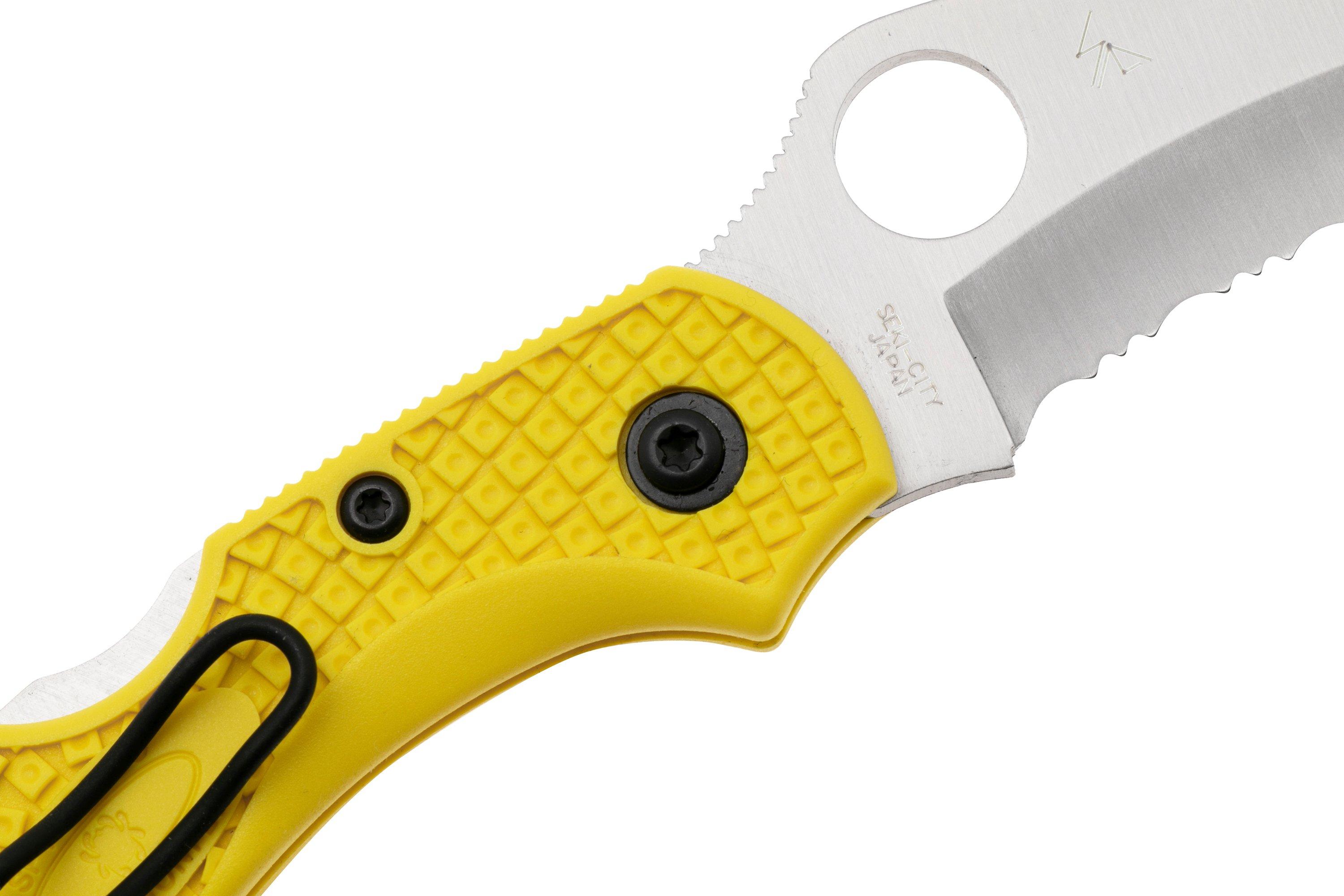 Spyderco Dragonfly 2 Salt Hawkbill C28SYL2HB serrated pocket knife