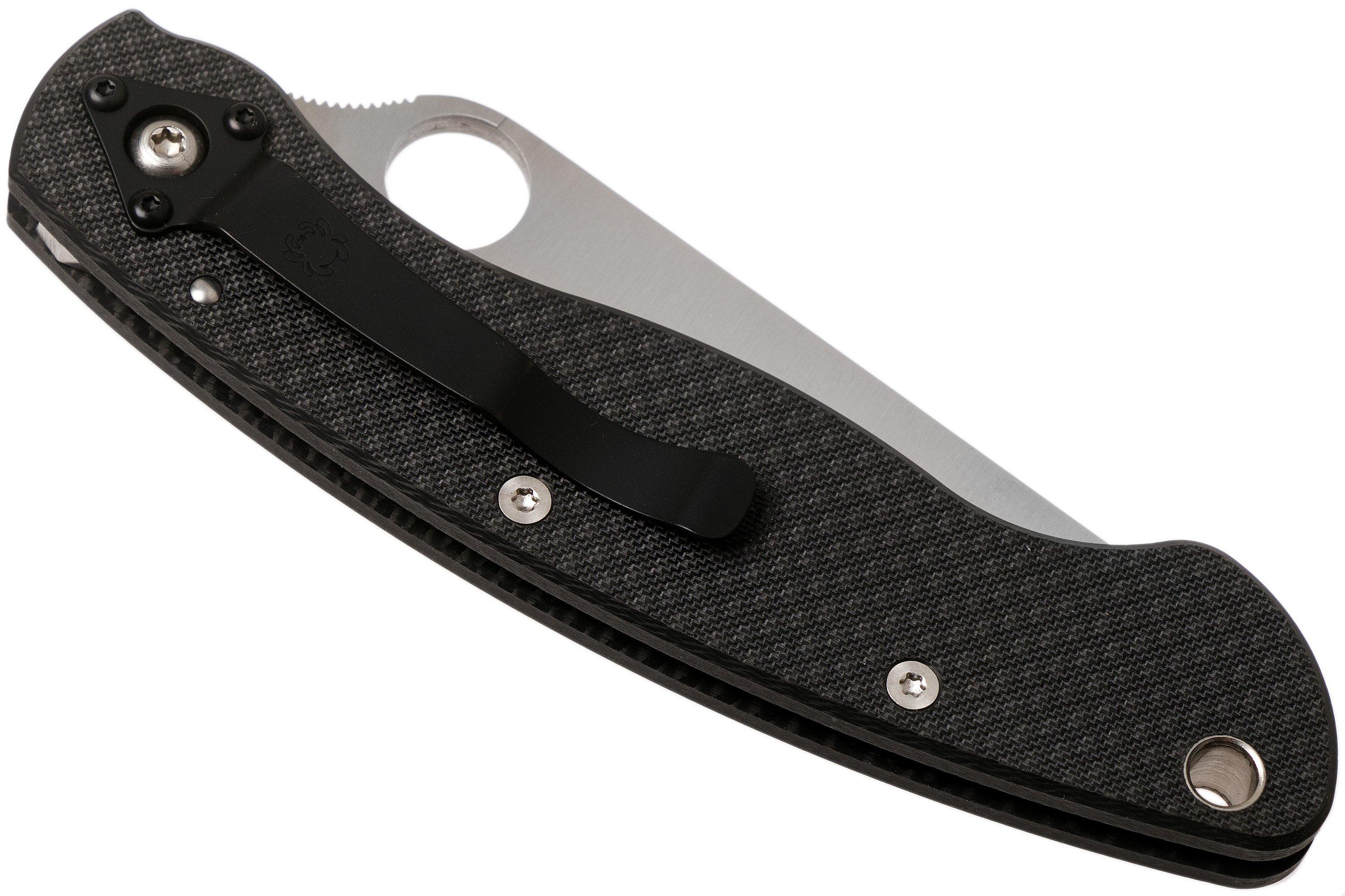 Spyderco Military 52100 C36CFP51200 Carbon Fibre pocket knife ...