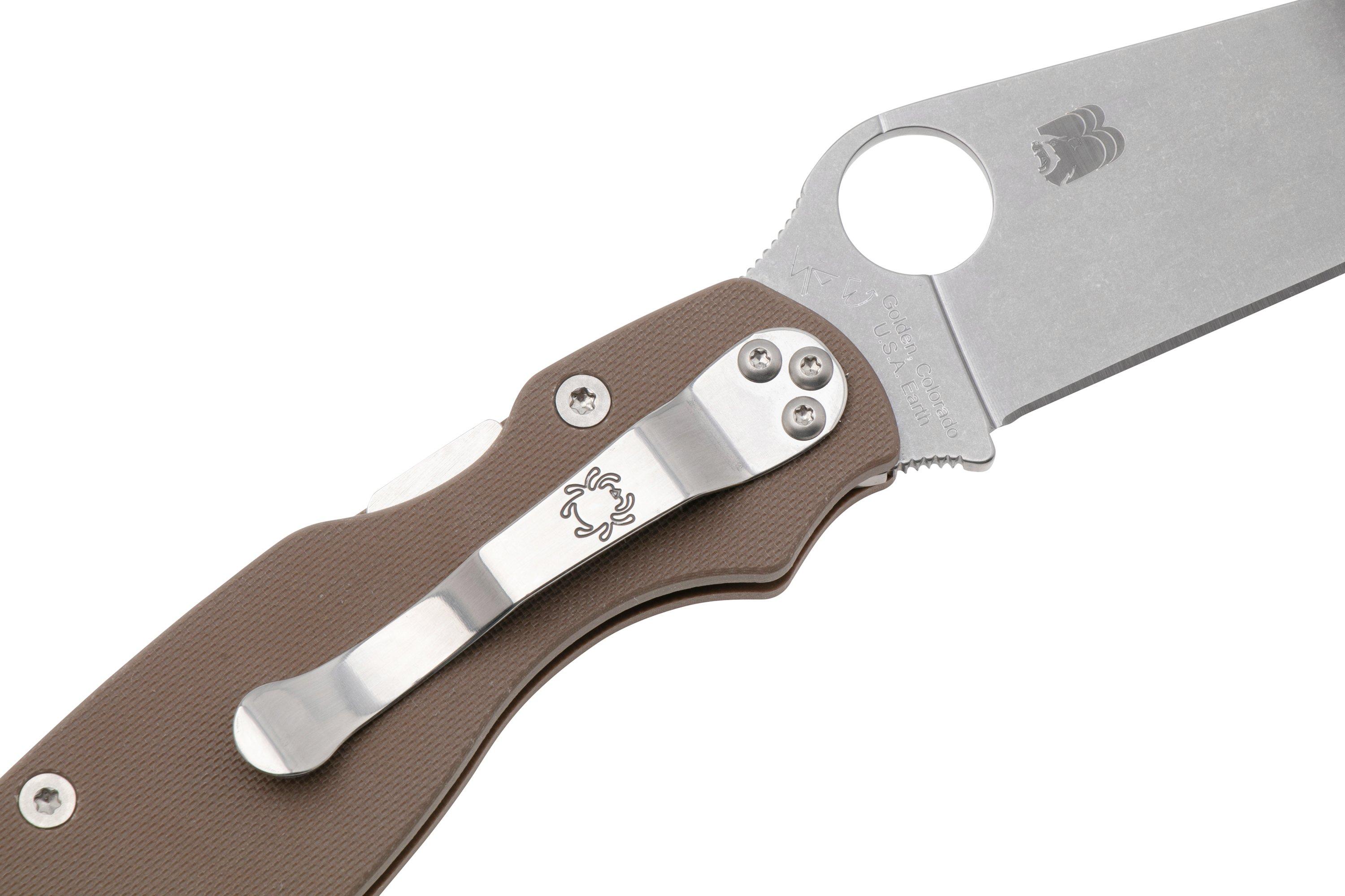 Spyderco Military 2 CPM 15V C36GPBN15V2 Brown G10, Sprint Run 2024 ...