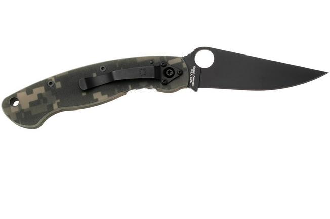 Image for Spyderco Military Camo Black C36GPCMOBK pocket knife