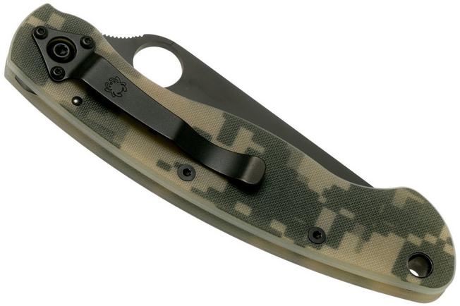 Navaja Spyderco Military, Digital Camo, negro C36GPCMOBK