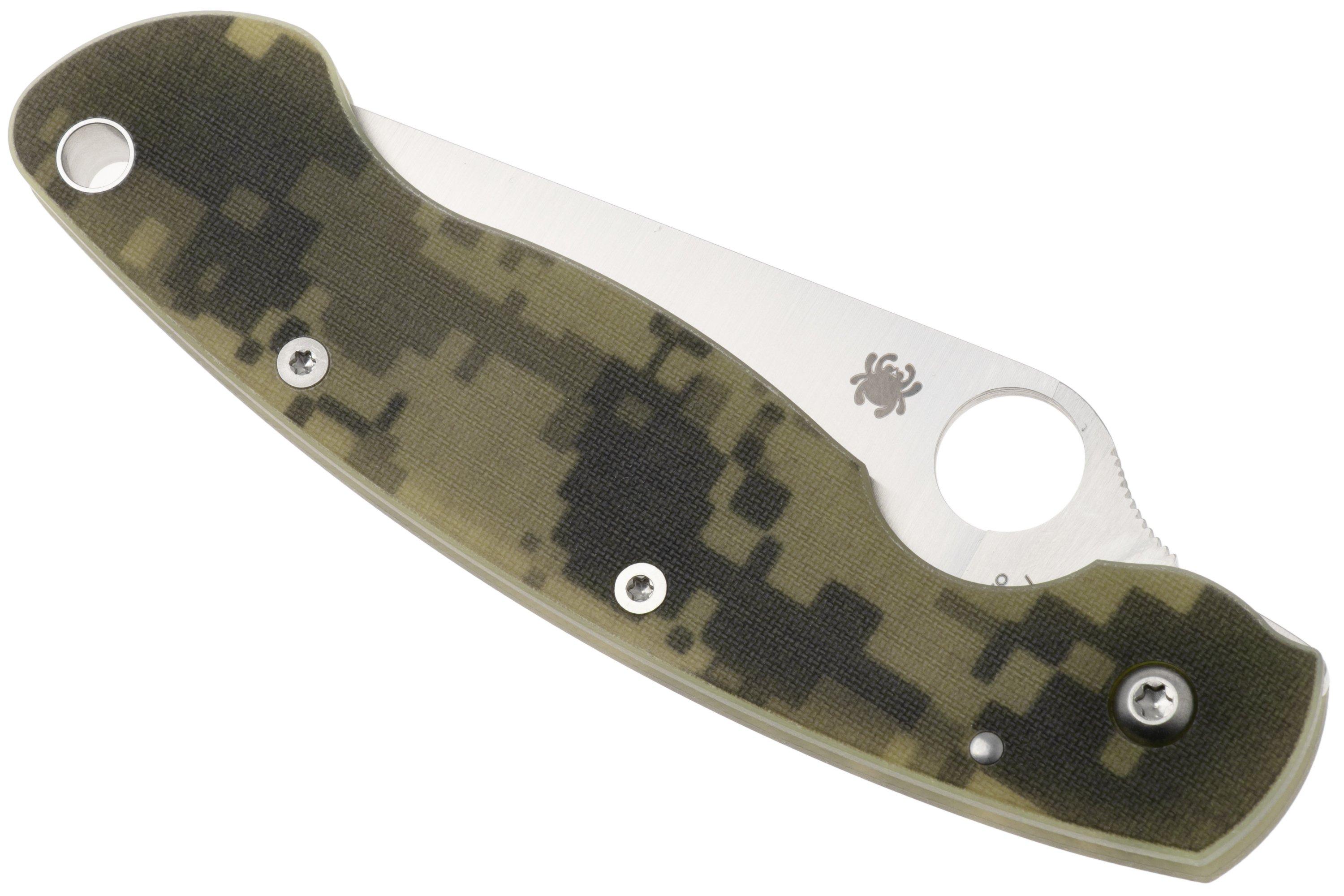 Spyderco Military Camo C36GPCMO pocket knife | Advantageously