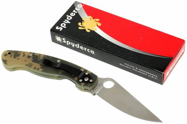 Spyderco Military Camo C36GPCMO pocket knife | Advantageously 
