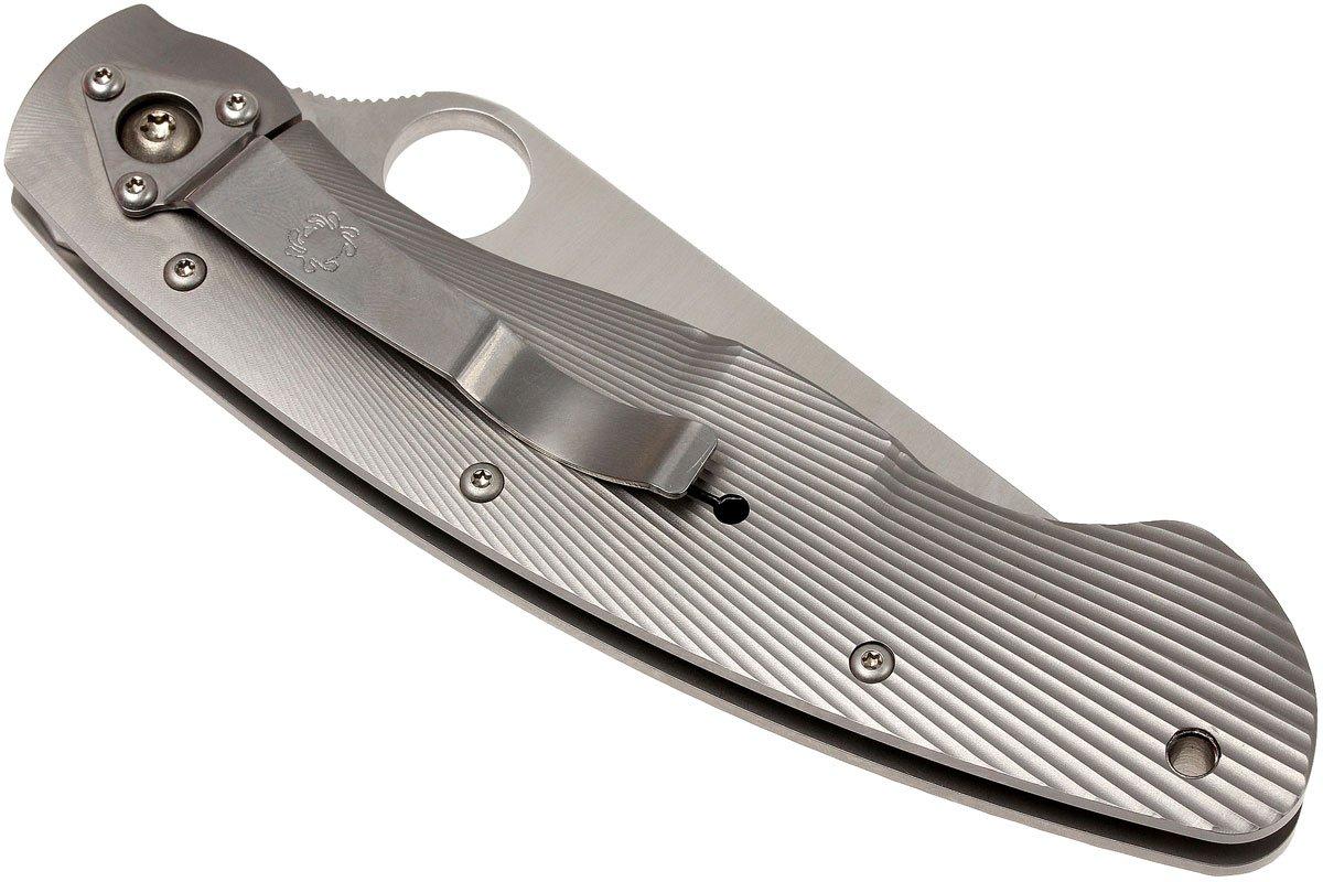 Spyderco Military Fluted Titanium C36TIF pocket knife Advantageously