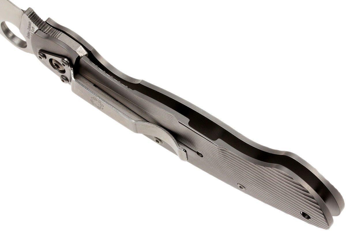 Spyderco Military Fluted Titanium C36TIF pocket knife Advantageously