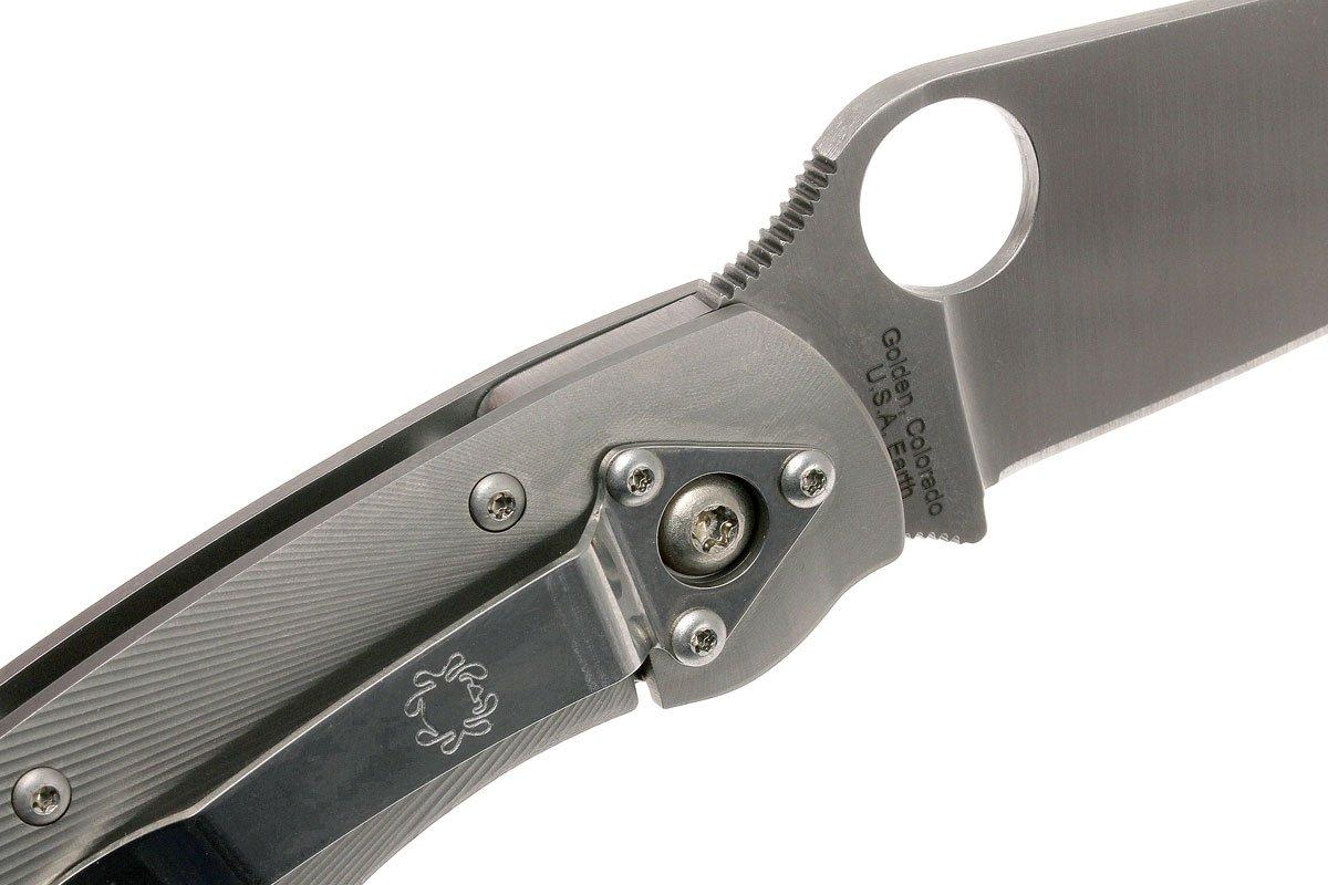 Spyderco Military Fluted Titanium C36TIF pocket knife Advantageously