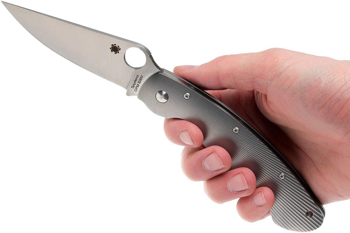 Spyderco Military Fluted Titanium C36TIF zakmes Voordelig kopen bij