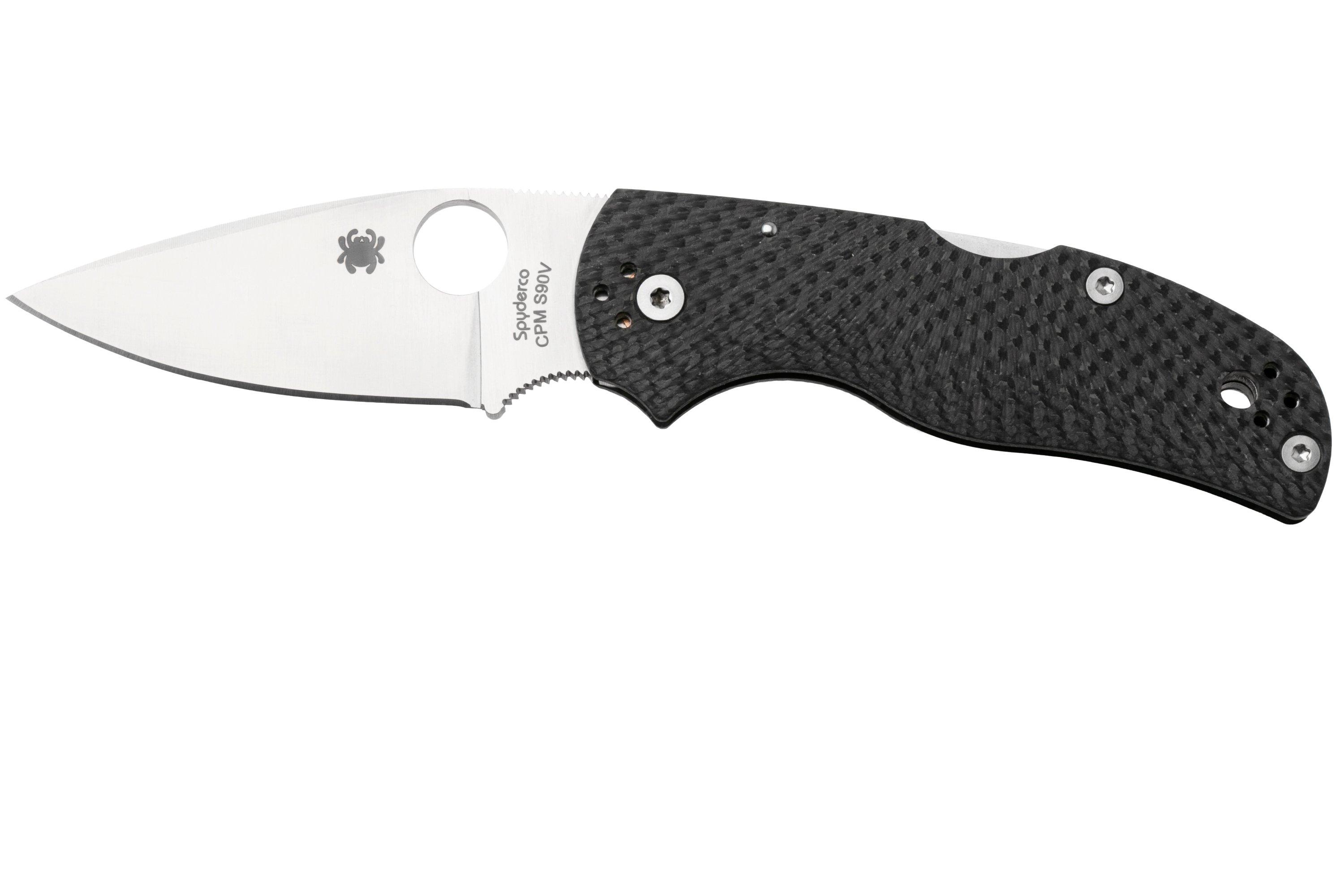 Spyderco Native 5 Fluted Carbonfiber S90V C41CFFP5 pocket knife 