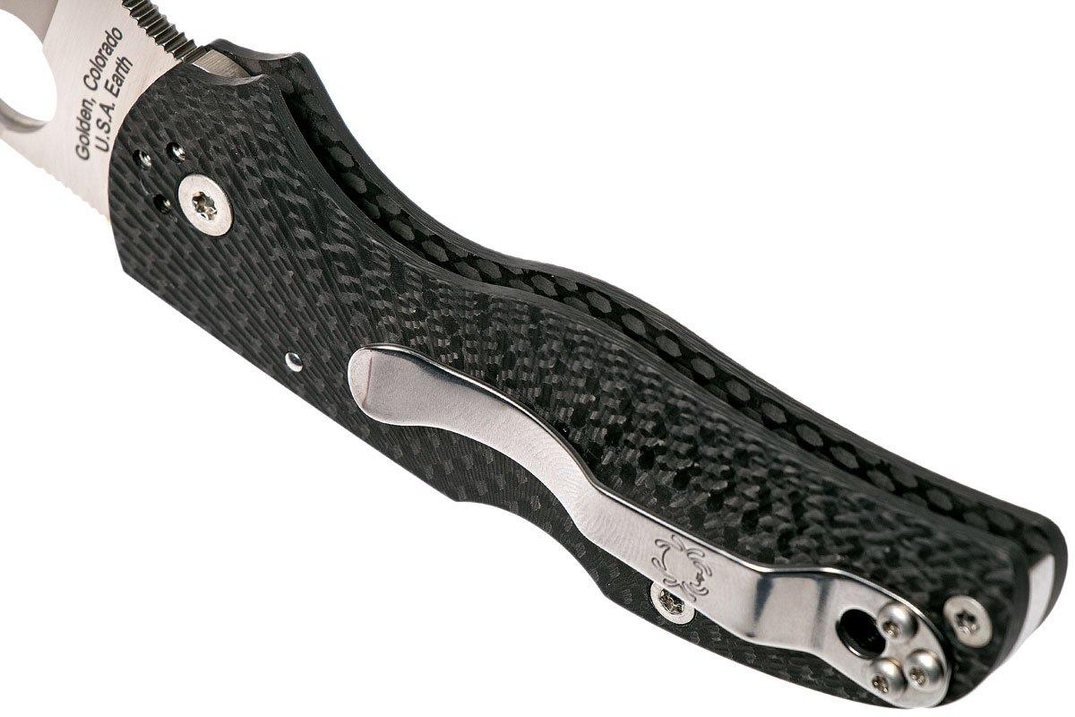 Spyderco Native 5 Fluted Carbonfiber S90V C41CFFP5 pocket knife ...