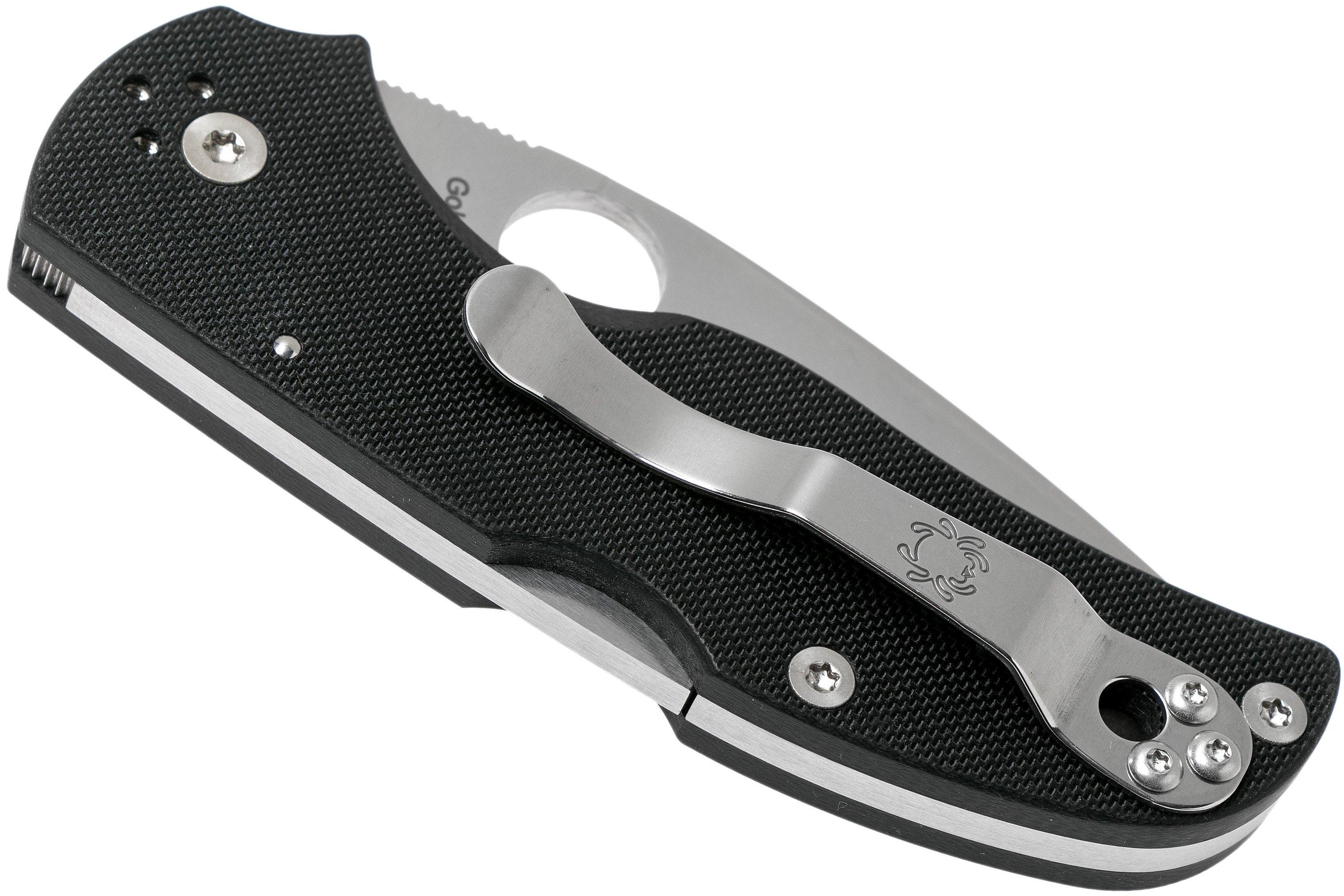  Spyderco C41GP5 Native5 G-10, cuchillo de filo liso. :  Herramientas y Mejoras del Hogar