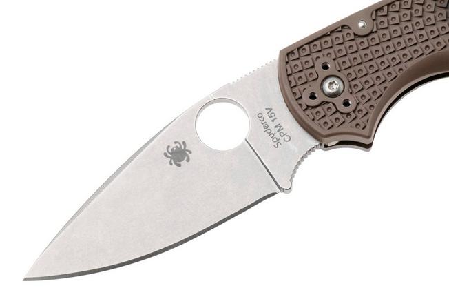 Image for Spyderco Native 5 Lightweight CPM 15V C41PBN15V5 Brown FRN, Sprint Run pocket knife