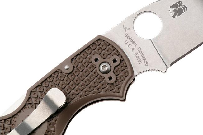 Image for Spyderco Native 5 Lightweight CPM 15V C41PBN15V5 Brown FRN, Sprint Run pocket knife
