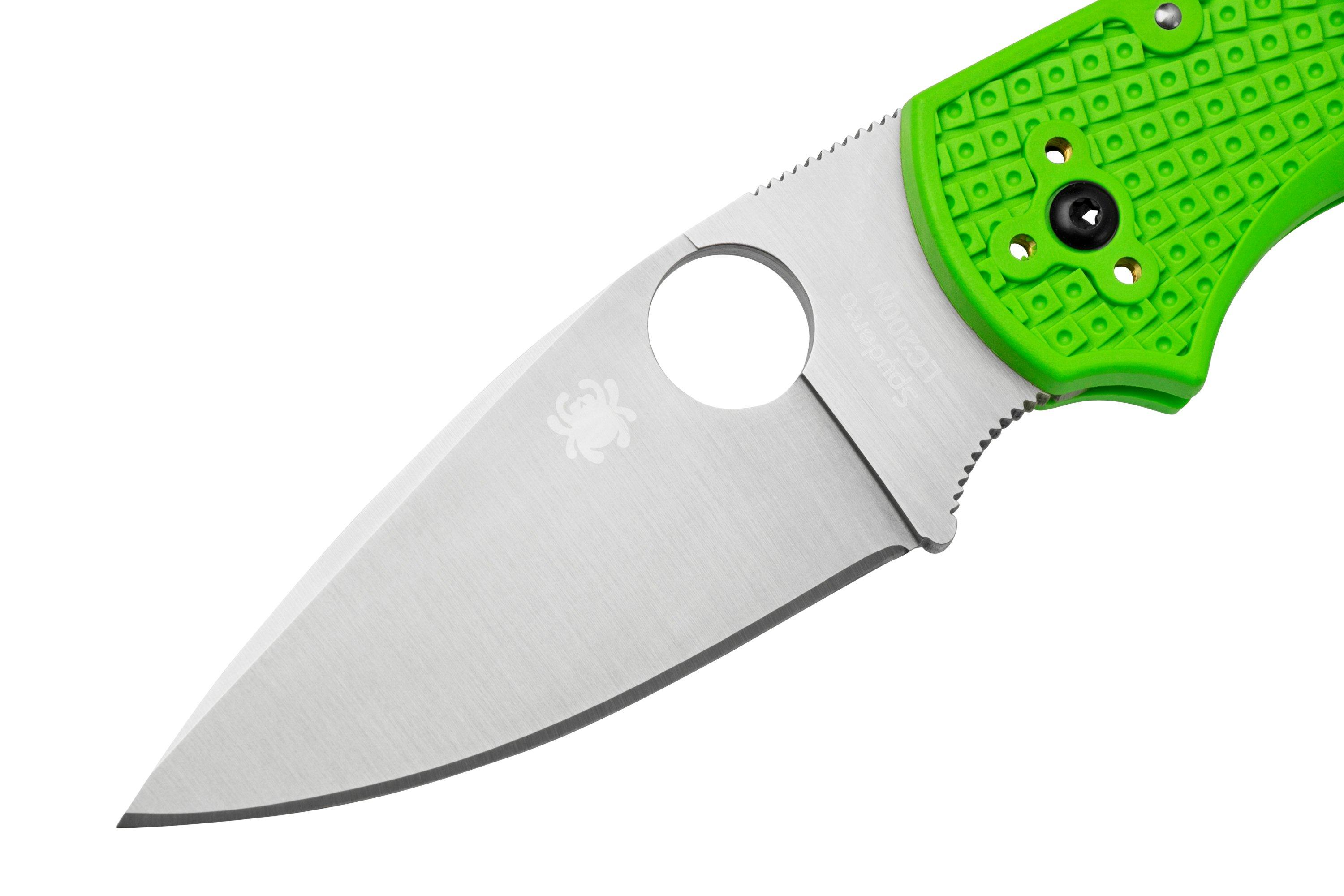 Spyderco Native 5 Salt, Green FRN, LC200N, C41PGR5 pocket knife