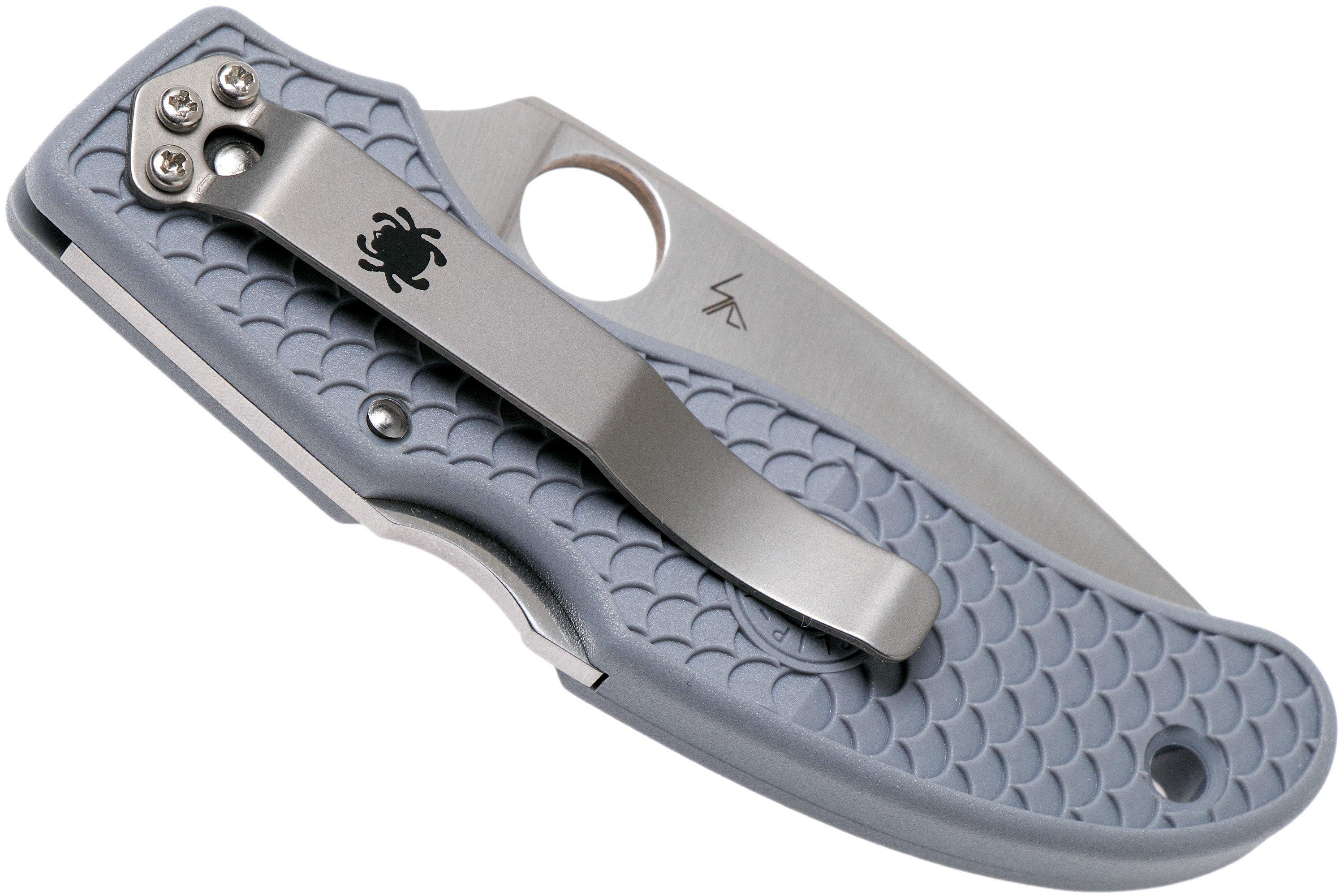 Spyderco Calypso Jr. Super Blue C52FPGYE Sprint Run pocket knife