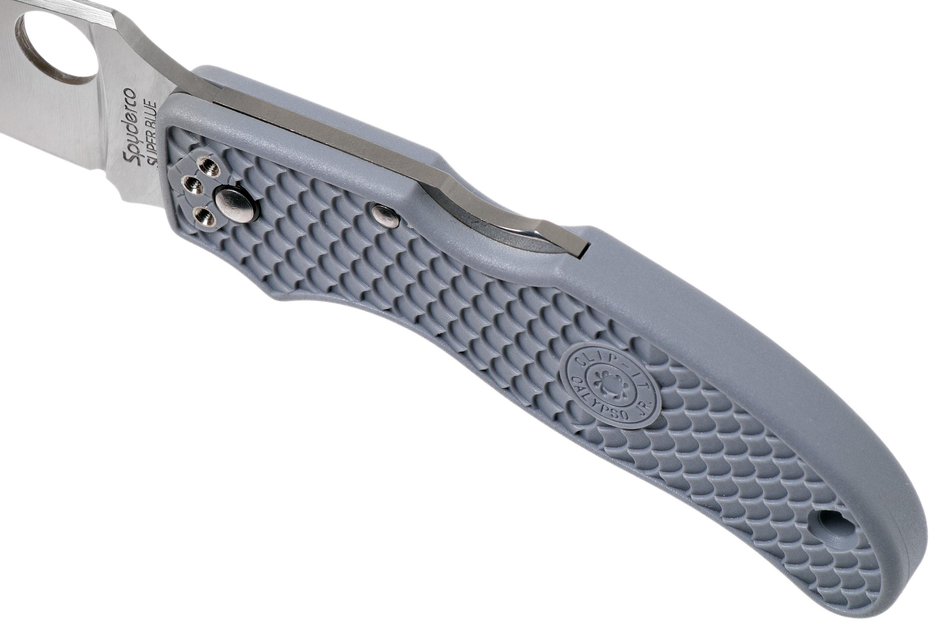 Spyderco Calypso Jr. Super Blue C52FPGYE Sprint Run pocket knife