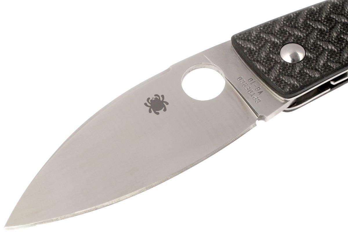 Spyderco Lum Chinese pocket knife, fibreglass / carbon handle