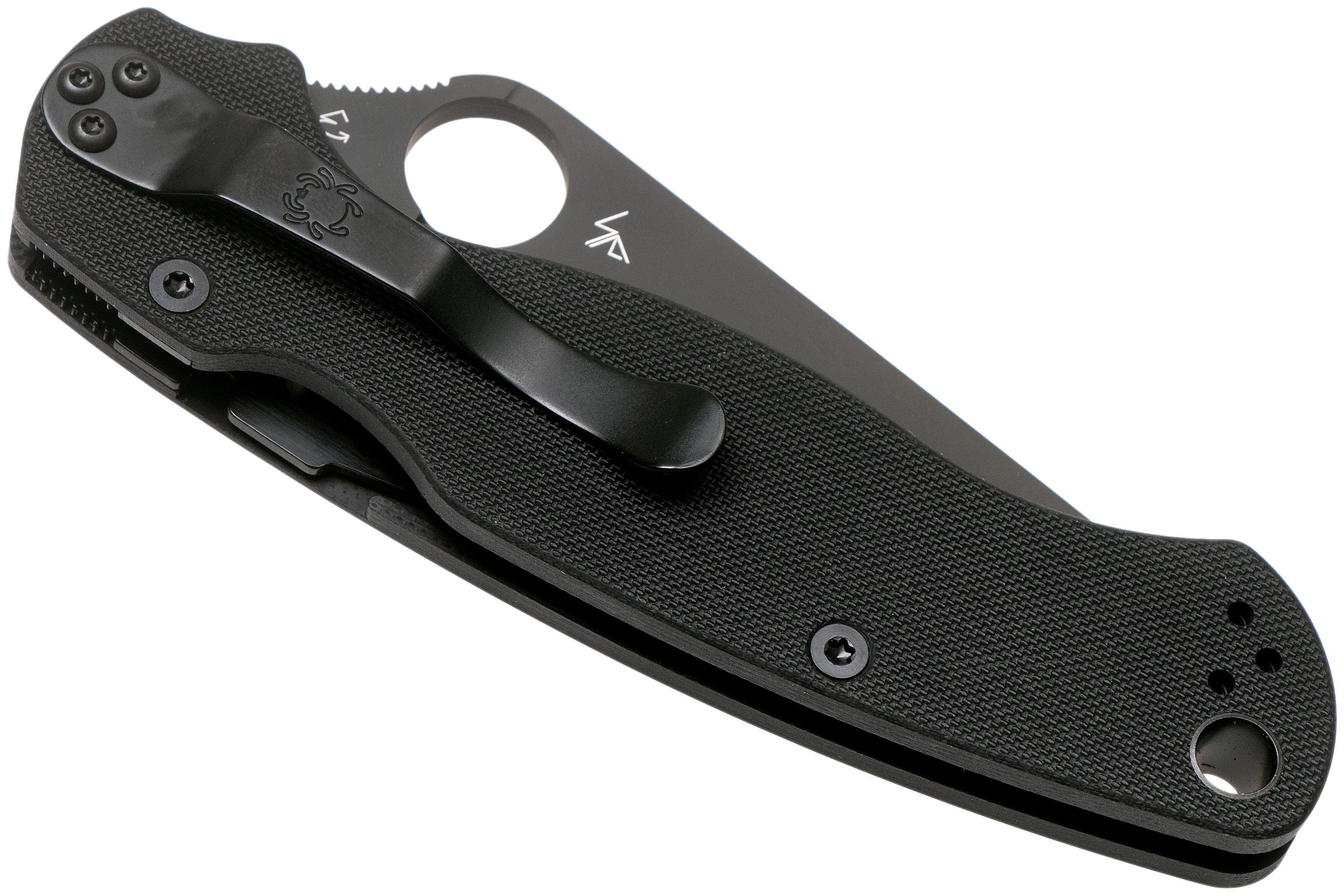 Navaja Plegable Spyderco para Military 2 Hoja Negra Mango de Camuflaje  Digital I Oechsle - Oechsle