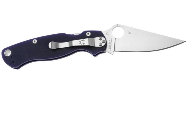 Image for Spyderco Paramilitary 2 S110V Dark Blue C81GPDBL2 pocket knife