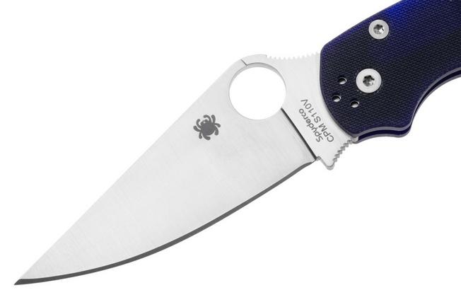 Image for Spyderco Paramilitary 2 S110V Dark Blue C81GPDBL2 pocket knife