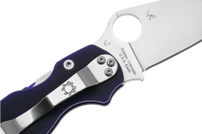 Image for Spyderco Paramilitary 2 S110V Dark Blue C81GPDBL2 pocket knife