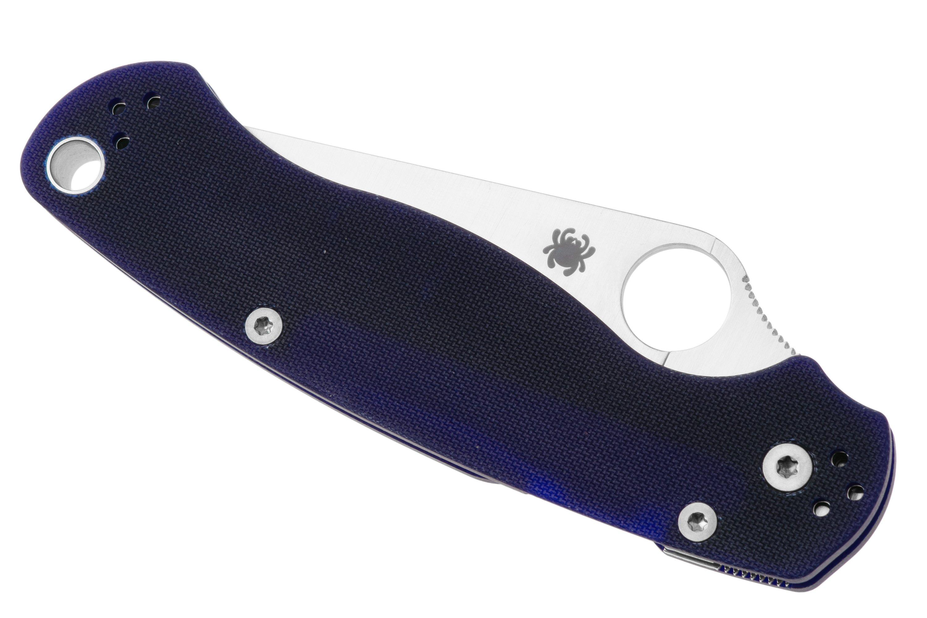 Spyderco Paramilitary 2 S110V Dark Blue C81GPDBL2 pocket knife 