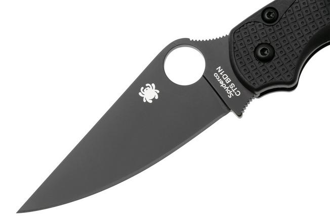 Afbeelding voor Spyderco Paramilitary 2 Lightweight Black C81PBBK2 Black FRN, Black DLC CTS-BD1N, zakmes