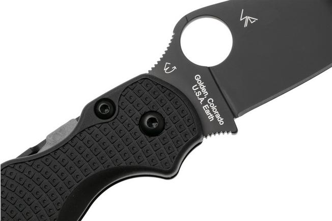 Afbeelding voor Spyderco Paramilitary 2 Lightweight Black C81PBBK2 Black FRN, Black DLC CTS-BD1N, zakmes