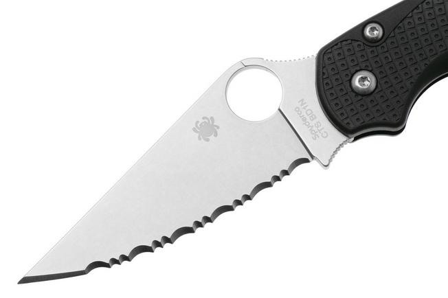 Bild für Spyderco Paramilitary 2 Lightweight C81SBK2 Black FRN, CTS-BD1N, Taschenmesser mit Wellenschliff