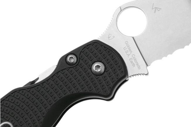 Bild für Spyderco Paramilitary 2 Lightweight C81SBK2 Black FRN, CTS-BD1N, Taschenmesser mit Wellenschliff