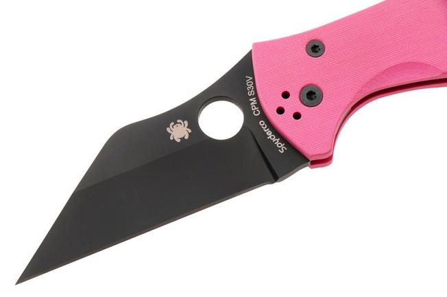Bild für Spyderco Yojimbo 2 C85GPNBKP2, Living Beyond Breast Cancer Sprint Run, Black CPM S30V, Pink G-10 Taschenmesser, Michael Janich Design