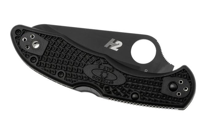 Image for Spyderco C88SBBK2 Salt 2, serrated, black