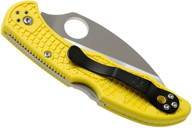 Bild für Spyderco Delica Salt 2 Wharncliffe C88SWCYL2 Taschenmesser, Wellenschliff
