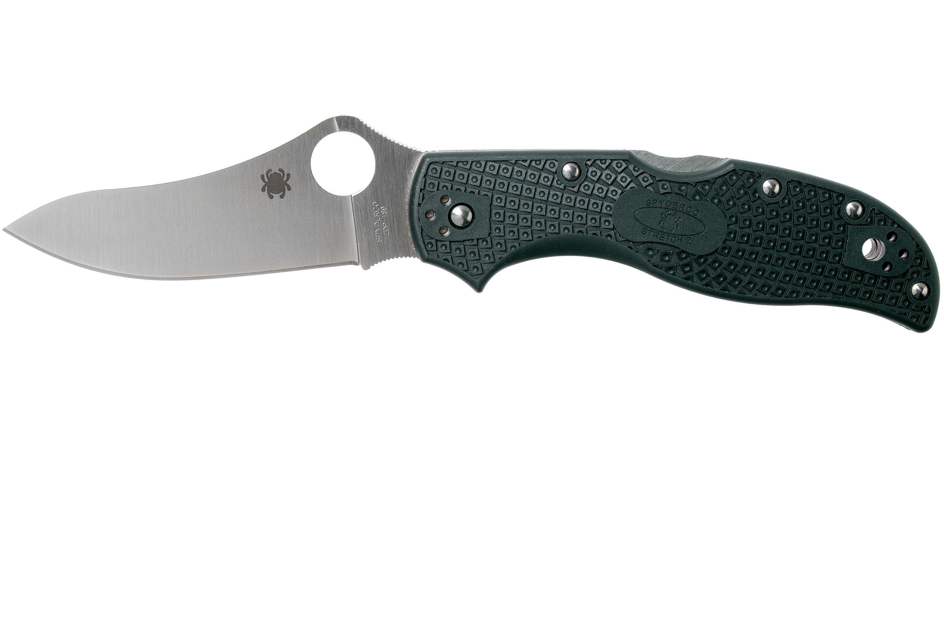 Spyderco Stretch 2 ZDP-189 British Racing Green C90PGRE2 pocket knife ...